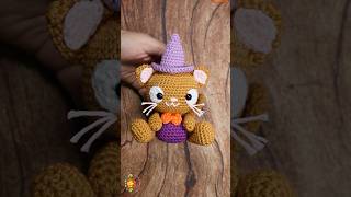 Reese The Cat Amigurumi Crochet Doll amigurumi crochet crochetdoll crochetpattern halloween [upl. by Melar]