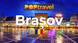 BRASOV Romania 🇷🇴  Rain and Thunderstorm at Night  4K 60fps [upl. by Annid951]