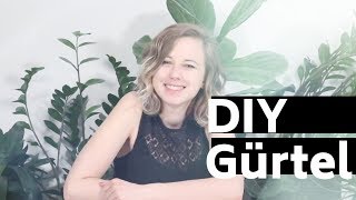 DIY Gürtel  easy selbst nähen [upl. by Stanfill]