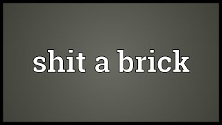 Shit a brick Meaning [upl. by Adnamas]