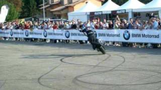 Imola Chris Pfeiffer BMW F800R Show Stuntman [upl. by Rissa]