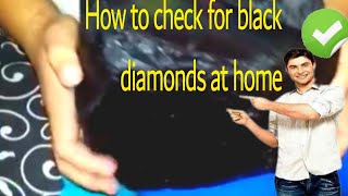 How to identify black diamonds at home in the easiest way possible [upl. by Daryn]