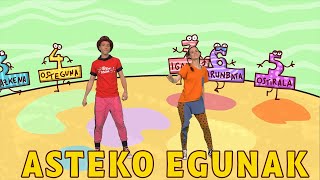 ENE KANTAK  ASTEKO EGUNAK Asteko egunak ikasi [upl. by Eyla]