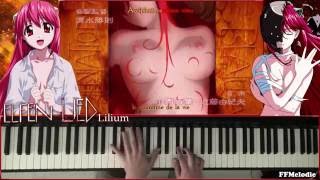 Elfen Lied Lilium Piano Cover [upl. by Zelda764]