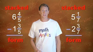 Math Antics  Subtracting Mixed Numbers [upl. by Ellerahc857]