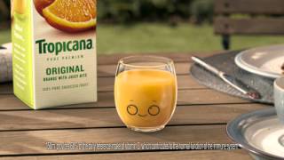 Tropicana TV Ad Little Glass Size [upl. by Sculley]