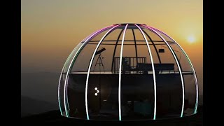 Europes largest polycarbonate Glamping Dome  110m2  9 m diameterTwo floors [upl. by Itram]