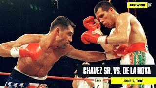 FULL FIGHT  Julio Cesar Chavez Sr vs Oscar De La Hoya DAZN REWIND [upl. by Ardnod952]