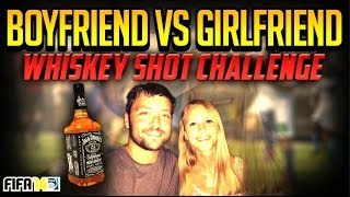 FIFA 14 BOYFRIEND vs GIRLFRIEND WHISKEY SHOT CHALLENGE [upl. by Aneekan]