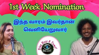 1st Week Nominationஇந்த வாரம் இவர்தான் வெளியேறுவார்  Bigg Boss 8 Tamil [upl. by Nylorak15]