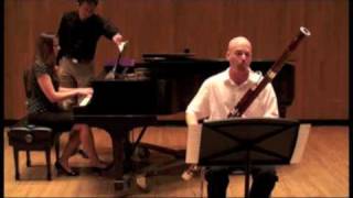 Bourdeau Premier Solo for Bassoon  Stuart Potter bassoon Kristen Jürgens piano [upl. by Ahsenrad]