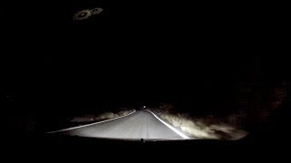 Driving on an unlit mountain road in complete darkness  onboard camera [upl. by Zeena409]