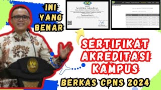 CARA DONWLOAD SERTIFIKAT SCREENSHOT AKREDITASI KAMPUS DI BAN PT UNTUK BERKAS CPNS 2024 [upl. by Zaob494]