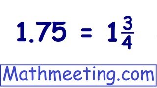 Decimals to Fractions 2 [upl. by Ocsinarf258]