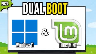 How to DUAL BOOT Windows 1110 with Linux MINT 22  Step by Step [upl. by Kerri]