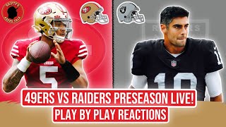 49ers vs Raiders LIVE Preseason Week 1 Play by Play [upl. by Enidanreb735]