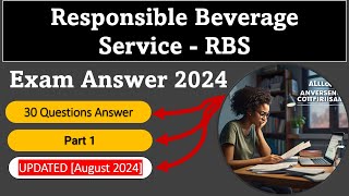 RBS Exam Answers 2024  Alcohol Awareness ABC Responsible Beverage Service RBS Certification [upl. by Laucsap]