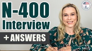 US Citizenship Interview  N400 Naturalization Interview Simulated Interview Questions amp Answers [upl. by Eloisa]