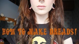 HOW TO MAKE DREADLOCKS backcomb method [upl. by Aiela]