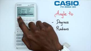 How to Change Angle to Degrees or Radians on the CASIO FX9860 GIII Graphics Calculator [upl. by Rosalia]