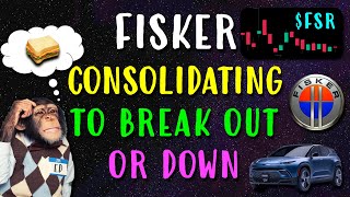 Fisker Stock FSR Consolidating to Break Out or Down KEY Levels [upl. by Esinad]