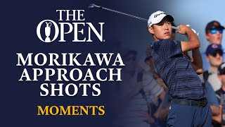 Magic Morikawa  Best Approach Shots  Open Moments [upl. by Tacye]