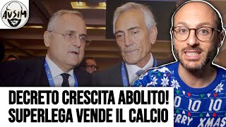 Abolito il Decreto Crescita Ipocrisia FIGC Ma la Superlega vende il calcio alla finanza  Avsim [upl. by Annayi178]