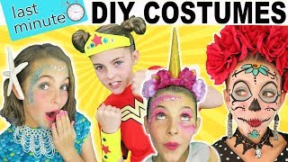 Last Minute DIY Halloween Costumes  Mermaid Unicorn Wonder Woman  Kids Cooking and Crafts [upl. by Ettedranreb]