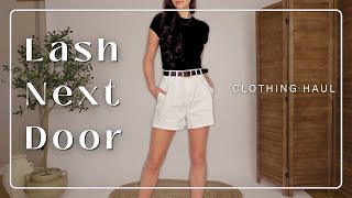 LASH NEXT DOOR HAUL  NEW Clothing amp Accessories  LND by Brooklyn and bailey  Review amp try on [upl. by Amsden]