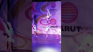 Aerial Gymnastics Stunning Circus Hoop Performance [upl. by Poland]