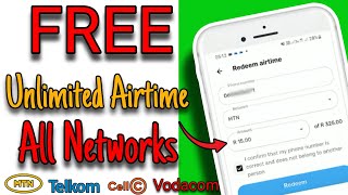 PROOF FREE Unlimited Airtime Vodacom  Mtn  Telkom  Cell C freeairtime [upl. by Ariat415]