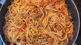 How to make SIMPLEST spaghetti at home as a pro [upl. by Sgninnej543]