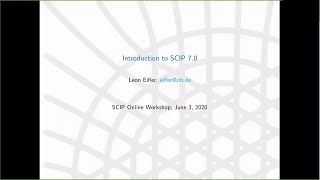 Introduction to SCIP 70 [upl. by Nonac]