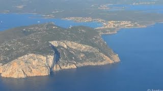 Landing at Olbia Costa Smeralda Airport  Sardinia HD [upl. by Halette]