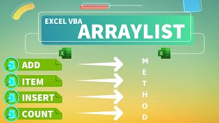 Excel VBA  ArrayList Add Item Insert and Count Methods [upl. by Ennyleuqcaj]