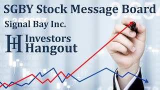 SGBY Stock Message Board Signal Bay Inc [upl. by Nalac]