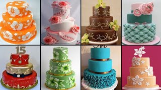 Latest Three Tier Cake Designs Ideas  Three Tier Cake Images For Birthday  Cake Designs 2022 [upl. by Nnylaj649]