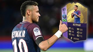 NEYMAR 97 POTY COMPLETATO MEGLIO DI MESSI TOTS  FIFA 18 [upl. by Ailhad115]