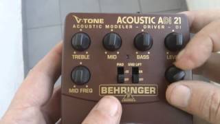 Behringer ADI21 TEST Guitarra Clásica [upl. by Noma]