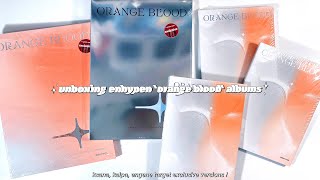 unboxing enhypen quotorange bloodquot albums ✮ ksana kalpa engene  target exclusive versions [upl. by Ellette]