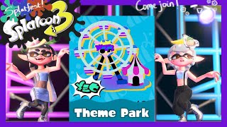 Splatfest TIME Theme Park Tricolor Day Splatoon 3 [upl. by Reffinnej]