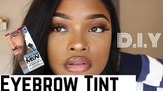 I TINTED MY EYEBROWS  How To Tint Your Brows For Cheap ITALYY K [upl. by Walcott]