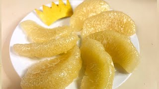 Easy Way to peel Pomelo  Pummelo Peel [upl. by Enaillil755]