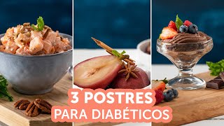 3 Postres para Diabéticos  Kiwilimón [upl. by Cate]