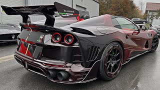 NEW Ferrari 812 Stallone by Mansory INSANE SOUND Most Extreme Ferrari Interior Exterior [upl. by Nosecyrb]