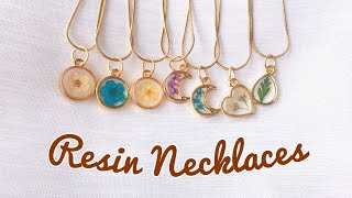 How To Make Resin Necklaces  Minimalist Resin Necklaces  UV Resin [upl. by Tamra731]