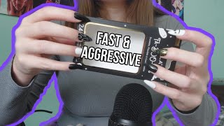 actually FAST amp AGGRESSIVE tapping  scratching random triggers ASMR [upl. by Greeley47]