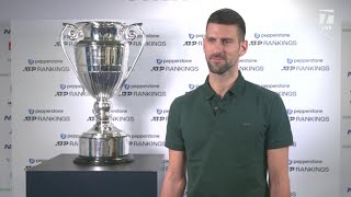 Novak Djokovic Reacts to Ending the Year as World No 1  Nitto ATP Finals [upl. by Agata]