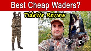 TideWe MAX5 Neoprene Wader Review  Best Cheap Hunting Waders [upl. by Hepza]