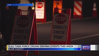 Sobriety checkpoints DUI patrols happening in Blair County [upl. by Olsen]